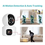 Home Security Camera Dual 2MP Lens Two Way Intercom WiFi Indoor Camera For H FTD