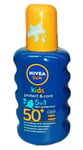 Nivea Kids Protection 5 in 1 Sun Spray Lotion Coloured SPF50+ 200ml Children