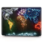 JINXIUCASE Laptop Case for Huawei Matebook D14 D15 2019 2020 Creative map element series Hard Cover for Honor MagicBook 14 MagicBook 15 (Color : Map 7, Size : For Matebook D15)