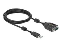 Delock - Usb / Seriell Kabel - Usb (Hane) Till Rs-232 (Hane) - 2 M - Svart