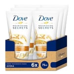 Dove Nourishing Secrets OAT Milk & ACACIA Honey Hand Cream for Dry Skin 6x75 ml.