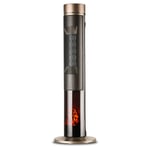 Tower Heater,Carbon Infrared Floor Heater Patio Heater for Indoor and Outdoor Use 2500 Watt Cover and Thermostat Modern Floor Heater,Indoor Electric Heaters, Free Standing Patio Heaters