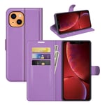 Parallel Imported iPhone 14 Pro Max PU Wallet Case Purple