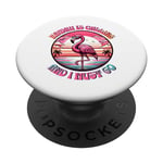Hawaii Is Calling And I Must Go Flamingo Summer Time PopSockets Swappable PopGrip