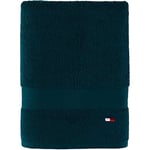 Tommy Hilfiger Solid Color Bath Towel 1 Piece - 30 X 54 Inches, 100% Cotton 574 GSM (Dark Green)