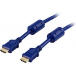 DELTACO Deltaco Hdmi-kabel, 1080p, Blå, 2m