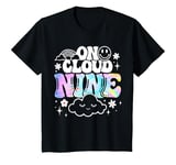 Youth Funny Groovy I'm On Cloud 9th Birthday 9 Years Old T-Shirt