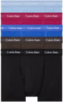 Calvin Klein Men's Boxer Short Trunks Stretch Cotton Pack of 5, Multicolor (Mlc Daz Bl Dsty Ppl Blk Ba Blue), S