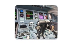 Jumbo Jet Flight Simulator Cockpit Controls Mouse Mat Pad - Computer #16332