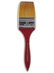 Winsor & Newton Series 965 Golden Nylon & Natural Hair Short Handle Brush-Wash 2", Nickel