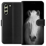 Samsung Galaxy S21 FE 5G Musta Lompakkokotelo Häst