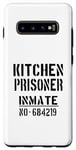 Coque pour Galaxy S10+ Slogan humoristique « Kitchen Prisoner »
