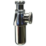 Purus 8081085 Pungvattenlås 32 mm x G32, krom