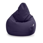 Loft 25 Purple Adult Highback Bean Bag Chair Indoor Outdoor Gaming Beanbag Seat