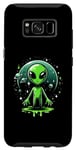 Galaxy S8 Green Alien For Kids Boys Men Women Case