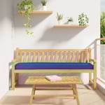 Pallkuddar för Bänk 2 stycken Kungsblå 200x40x8 cm Oxford Tyg