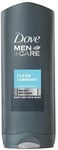 Dove Men Body Wash Clean Comfort 250ml Pack of 4 Hydrate and Strengthen Skin