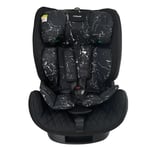 MyBabiie Car Seat i-Size 76-150cm 5 Point Harness Group 1/2/3 Black Marble. -H