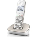 Téléphone fixe sans fil Philips XL4901S Blanc et Gris
