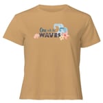 Moana One With The Waves Women's Cropped T-Shirt - Tan - XL - Tan
