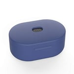 Protective Case Silicone Charging Box Protective Case for Xiaomi Redmi AirDots (Color : Dark Blue)