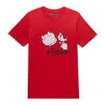 Sonic The Hedgehog Knuckles Katakana Men's T-Shirt - Red - XL