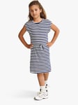 ONLY Kids' Konmay Cap Sleeve Tie Stripe Dress