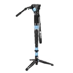 SIRUI P-426SR+VH-10 Monopod with Stand and Video Head 20° Tilting / 360° Rotating Carbon