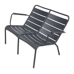 Fermob - Luxembourg Duo Low Armchair Anthracite 47 - Fåtöljer utomhus - Metall