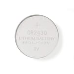 Lithium knappcellsbatteri CR2430 | 3 V DC | 5-Blister | Silver