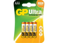 Gp Aaa-Batteri Ultra Alkali-Mangan 1.5 V 4 Stk