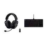 Logitech G PRO X Wireless LIGHTSPEED Gaming Headset - BLACK - EMEA + G PRO Mechanical Gaming Keyboard - BLACK - FRA