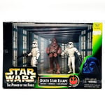 Star Wars PotF Death Star Escape Action Figure Set Han Solo Luke Chewbacca NEW