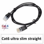0.25m Straight CY  Câble Ethernet ultra fin Cat6 UTP LAN, cordon raccordement, avec 2 connecteurs RJ45, routeur d'ordinateur, boîte télévision Nipseyteko