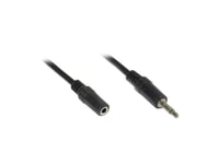 Good Connections - Rallonge de câble audio - mini jack stéréo mâle pour mini jack stéréo femelle - 5 m - noir