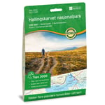 Nordeca Hallingskarvet nasjonalpark Topo 3000 1:50000 turkart 3001 2022