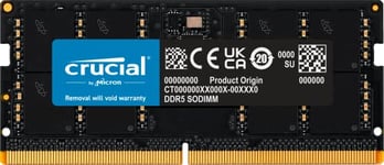 Crucial RAM 48GB DDR5 5600MHz (or 5200MHz or 4800MHz) Laptop Memory CT48G56C46S5