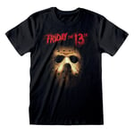 Friday The 13th Unisex T-shirt med mask för vuxna