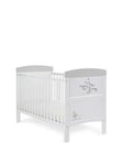 Obaby Guess How Much I Love You Cot Bed- Scribbles, White