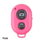Remote Camera Shutter Selfie Stick Bluetooth Pink