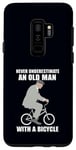 Coque pour Galaxy S9+ Ne sous-estimez jamais un vieil homme avec un mème de vélo à vélo