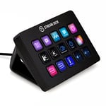 Elgato Stream Deck MK.2 – Studio Controller, 15 macro keys, trigger actions in apps and software like OBS, Twitch, ​YouTube and more, works with Mac and PC, Black