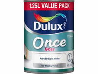 DULUX ONCE GLOSS B WHITE 1.25L