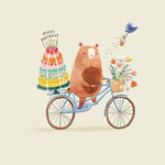 Kort Bjørn på sykkel