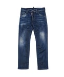 Dsquared2 Boys Dark Wash Straight Leg Jeans Navy - Blue - Size 8Y