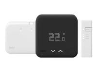 tado° V3+ - Starter Kit - smart termostat - trådlös - 868 MHz - matt vit, black (termostat)