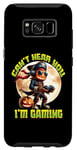 Coque pour Galaxy S8 Lunettes de soleil amusantes pour jeux vidéo Motif citrouille pirate lune Halloween