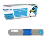 Refresh Cartridges Cyan 44469724 Toner Compatible With Oki Printers