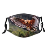 WINCAN Face Cover The Beautiful Eagle In Flight Is About To Land On A Pine Tree Balaclava Reusable Anti-Dust Mouth Bandanas Running Neck Gaiter with 2 Filters for Men Women