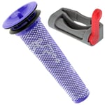 Filter Pre Motor Stick Washable Trigger Lock Holder for DYSON V6 Vacuum Cleaner